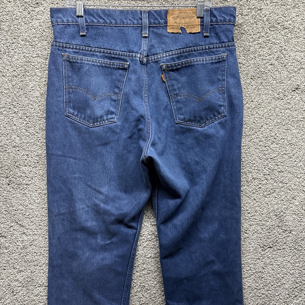 Vintage Levi's Orange Tab Bootcut Denim Jeans 80s Mens 34x30 USA Made 20508-0914
